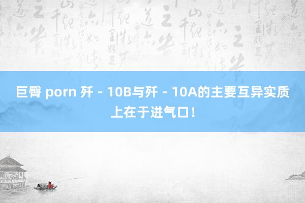 巨臀 porn 歼－10B与歼－10A的主要互异实质上在于进气口！