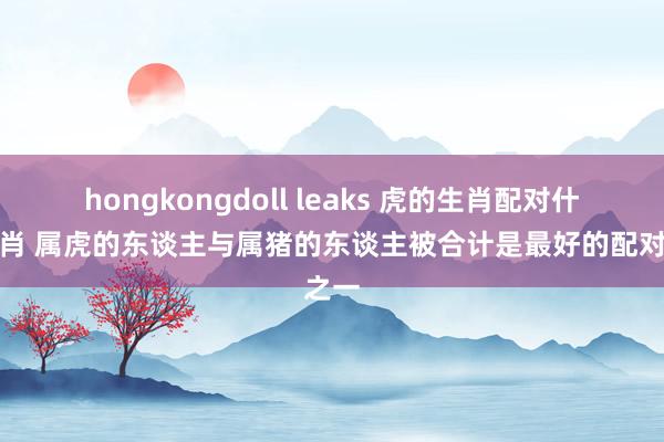 hongkongdoll leaks 虎的生肖配对什么生肖 属虎的东谈主与属猪的东谈主被合计是最好的配对之一